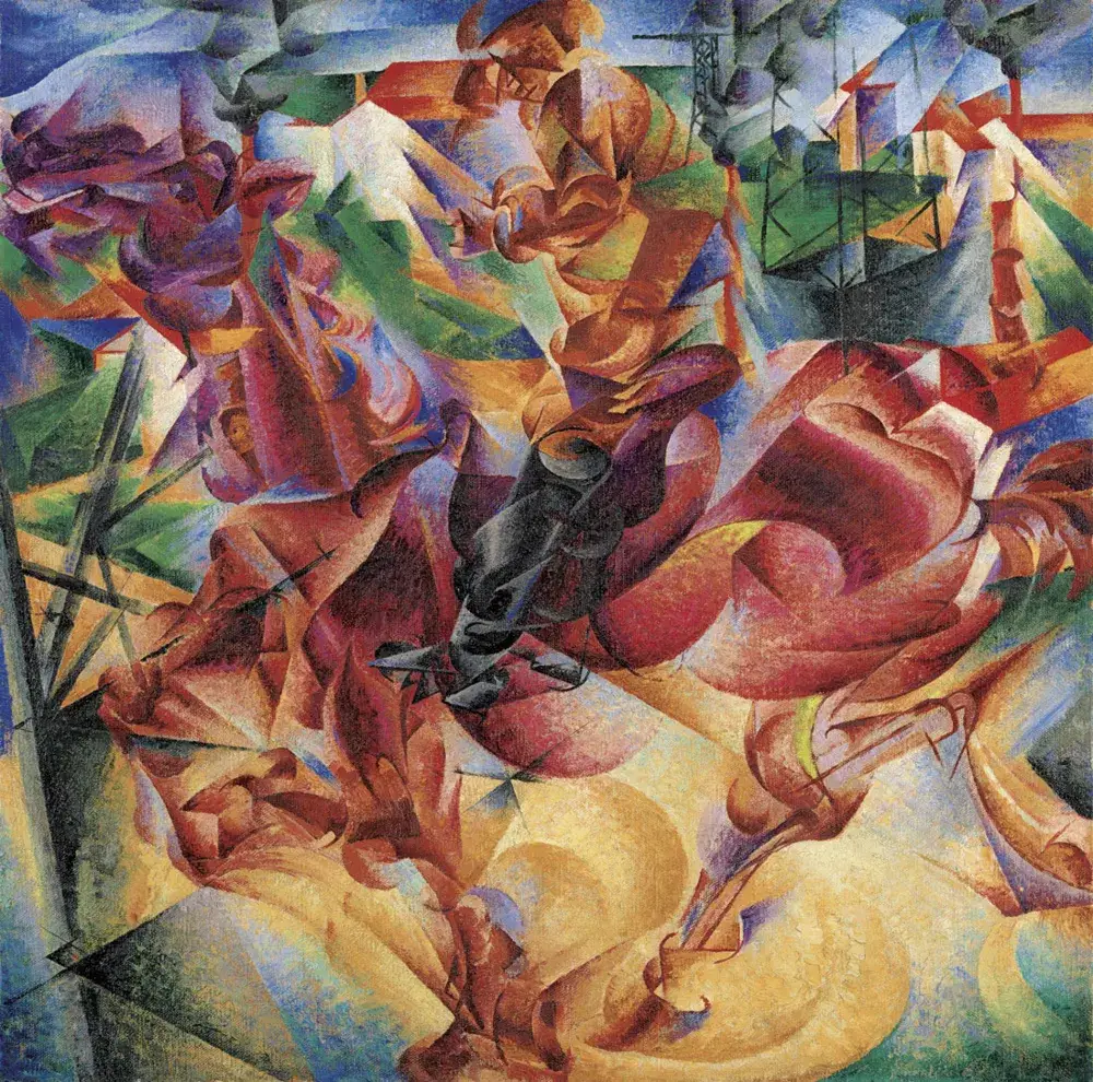 Umberto Boccioni, "Esneklik" (Elasticità) -Museo del Novecento, Milano.