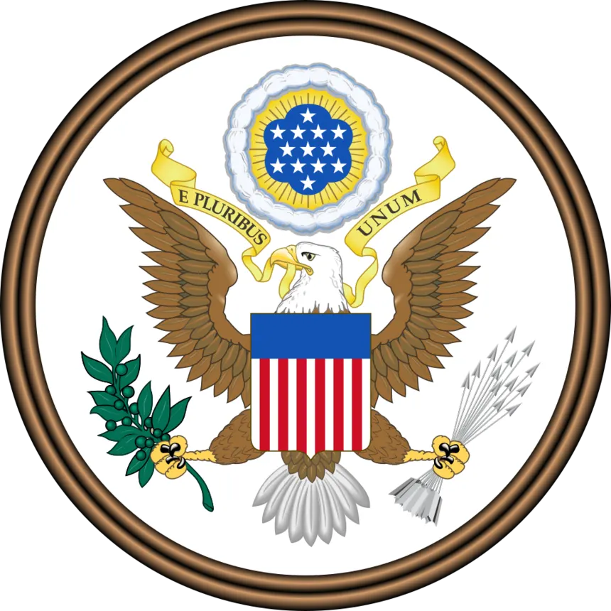 Amerika Birleşik Devletleri (Yükseliş) — Obverse of the Great Seal of the United States.