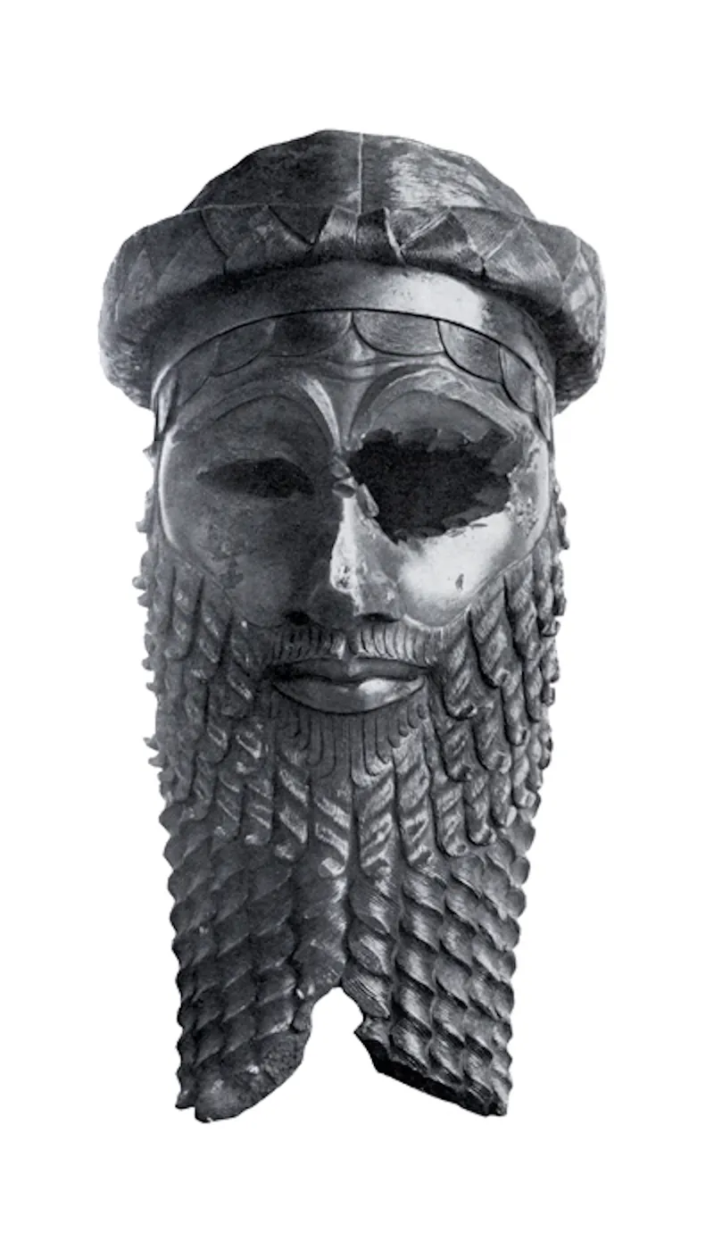 Akad İmparatorluğu — Bronze head of a king of the Old Akkadian dynasty, most likely representing either Naram-Sin or Sargon of Akkad. Unearthed in Nineveh (now in Iraq). In the Nat