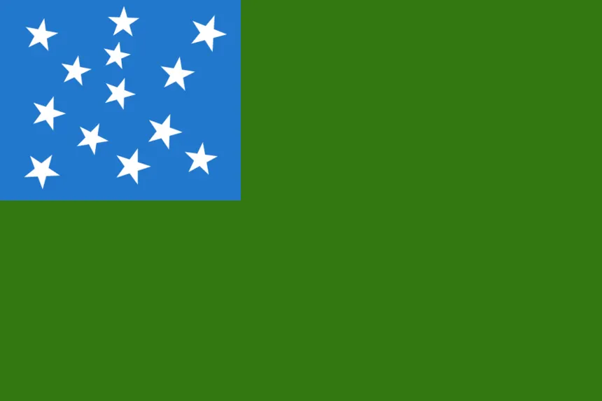 Amerikan Bağımsızlık Savaşı — The Stark flag, commonly attributed to the Green Mountain Boys, also used by the Vermont National Guard.