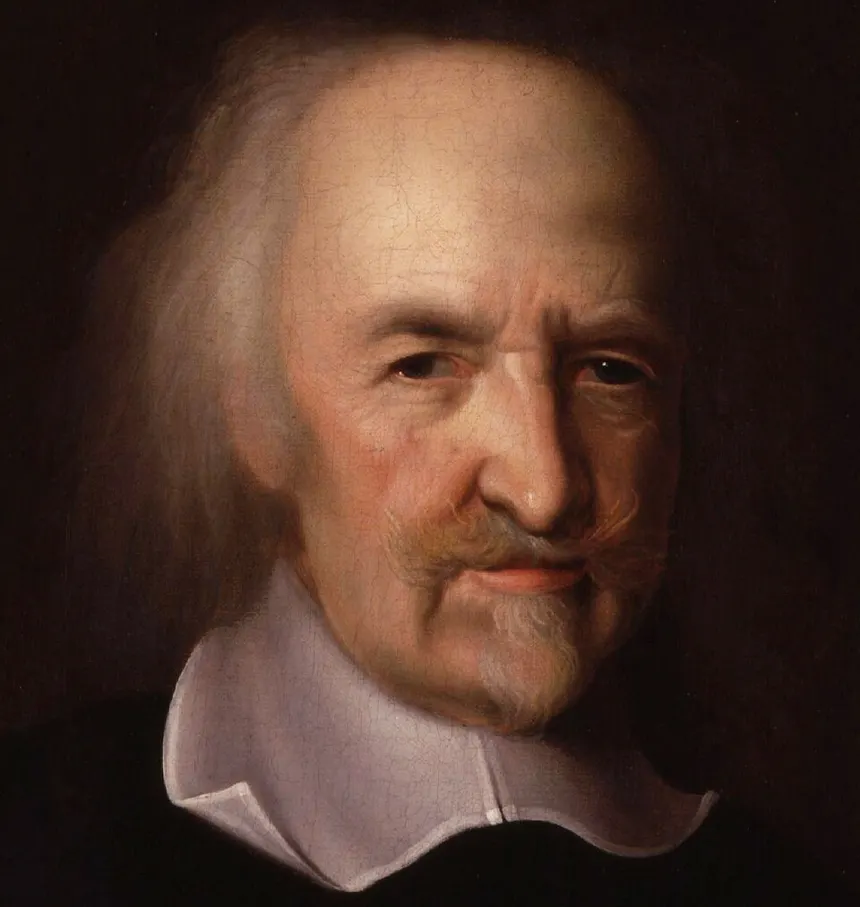 Ampirizm — Thomas Hobbes. John Michael Wright'ın yaklaşık 1669–1670 tarihli orijinalinden yapılmış bir kopya; National Portrait Gallery, Londra (NPG 106). Stanford, Hobbes'u rasyon