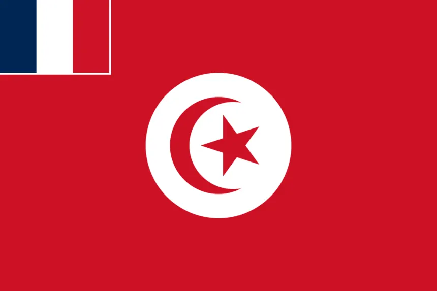 Çanakkale Savaşı — NOTICE: This flag was not used to represent the French protectorate of Tunisia. The flag was used by some military units based in Tunisia while the French Protec