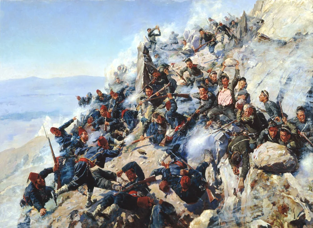 93 Harbi (1877-78 Osmanlı-Rus Savaşı) — Şıpka Geçidi savunması, Ağustos 1877 -Osmanlı ve Rus-Bulgar kuvvetlerinin dağlık geçit üzerindeki çarpışması.