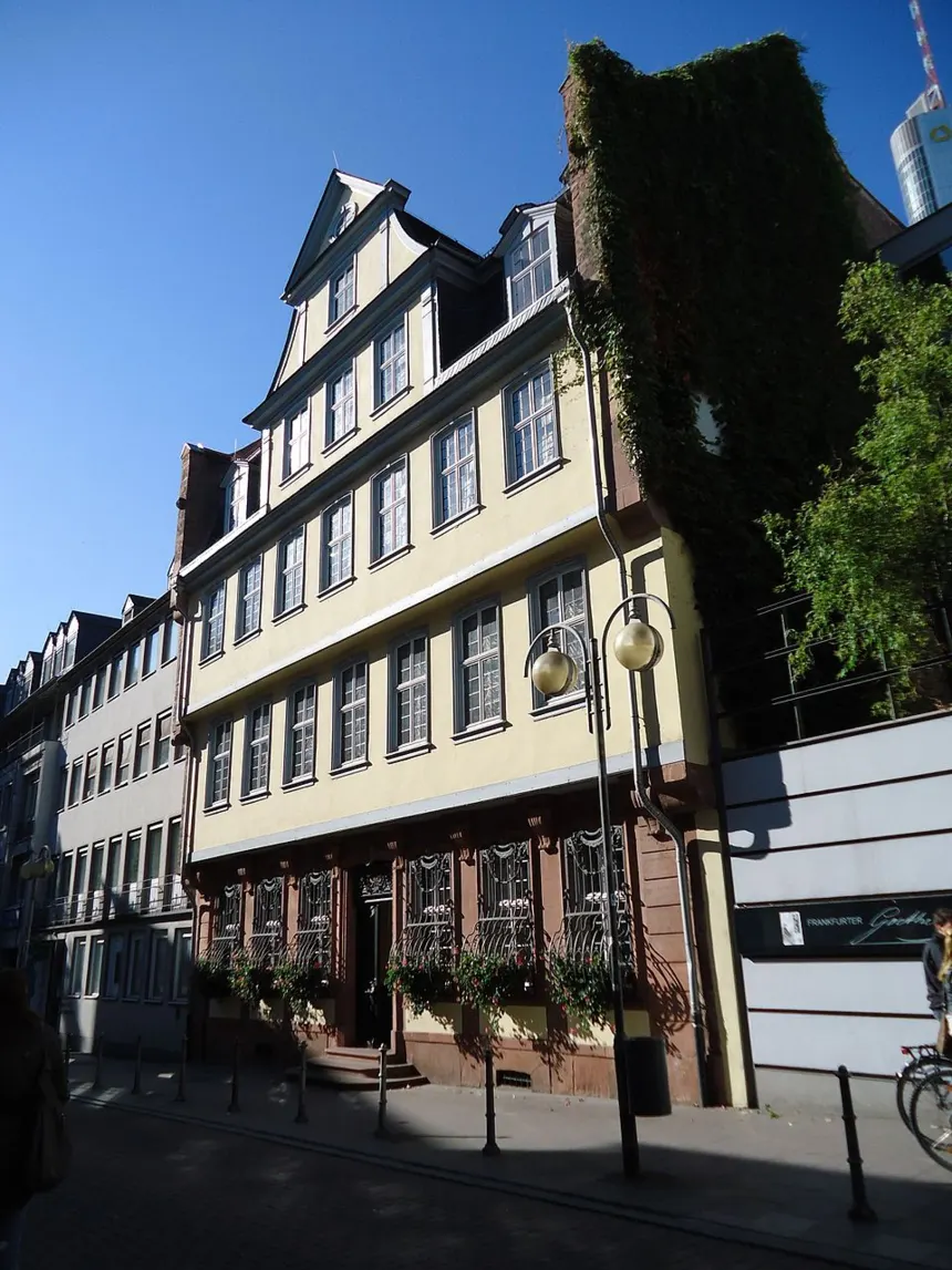 Johann Wolfgang von Goethe — Goethe'nin Frankfurt am Main'deki doğduğu ev, bugün müze.