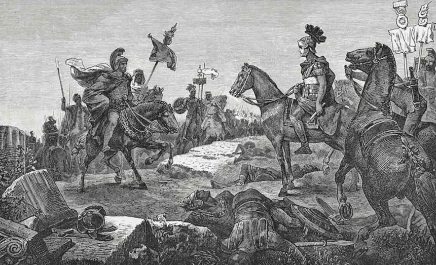 Hannibal Barka — Zama Savaşı öncesi Scipio Africanus ile Hannibal'in görüşmesi.