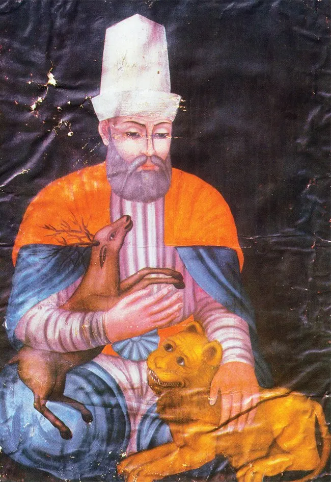 İslam Felsefesi — Hacı Bektâş-ı Velî's 15th century painting (Hacı Bektaş Museum - Hacıbektaş/Nevşehir)