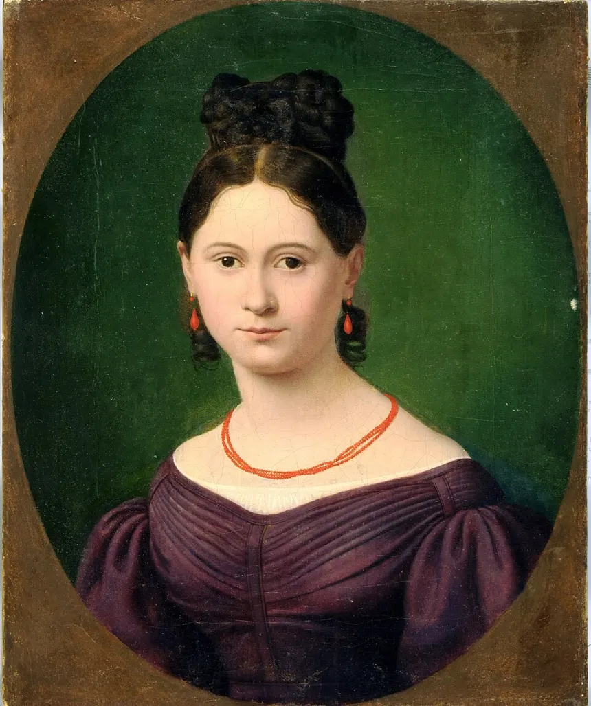 Karl Marx — Jenny von Westphalen, c. 1840's.