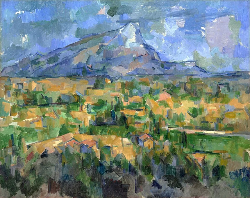 Kübizm — Cézanne'ın "Sainte-Victoire Dağı" tablosu, Kübizmin habercisi sayılır.