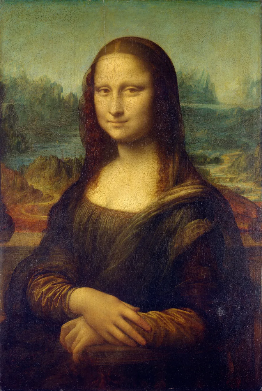 Rönesans — Leonardo da Vinci'nin "Mona Lisa"sı; Fransa'nın Louvre Müzesi ile Fransız kültür bakanlığına bağlı C2RMF laboratuvarının resmi restorasyon taramasından. Rönesans resim t