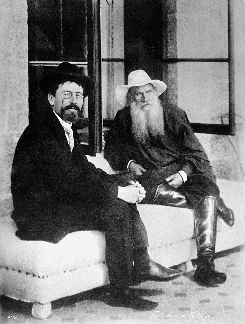 19. Yüzyıl Rus Edebiyatı — Lev Tolstoy ve Anton Çehov birlikte, Kırım'da.