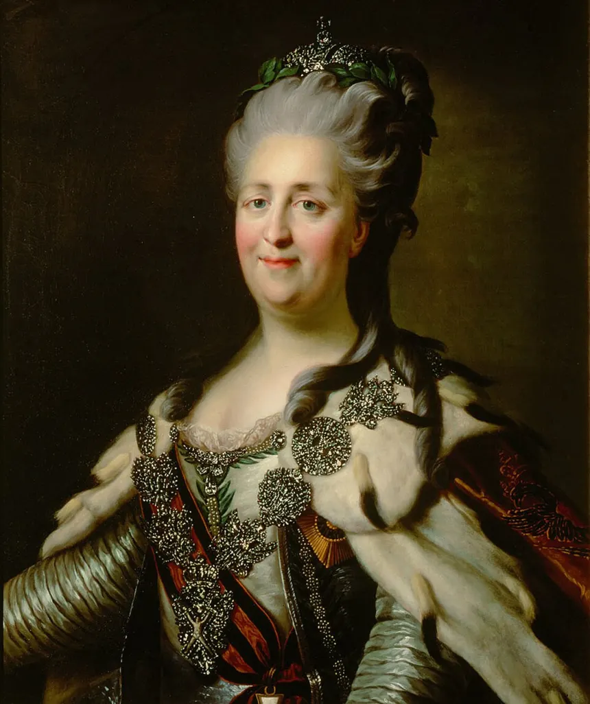 Rus İmparatorluğu — Person depicted: Empress Catherine II of Russia, daughter of C.A. Anhalt-Zerb.