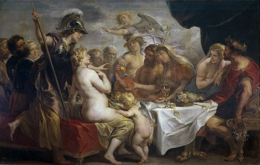 Truva Savaşı — wedding of Peleus and Thetis