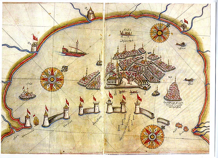 Venedik Cumhuriyeti — en:Venice in en:Italy on the Kitab-ı Bahriye (Book of Navigation) of en:Piri Reis