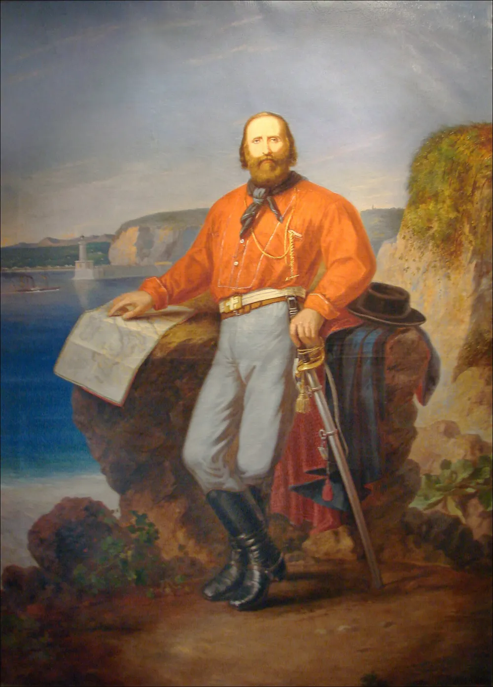 Nice'teki Masséna Müzesi'nde sergilenen Giuseppe Garibaldi portresi. Commons kaydı, eserin sanatçısını ve tarihini belirtmemektedir; kayıttaki künye yalnızca müze fotoğrafının sahibini gösterir.
